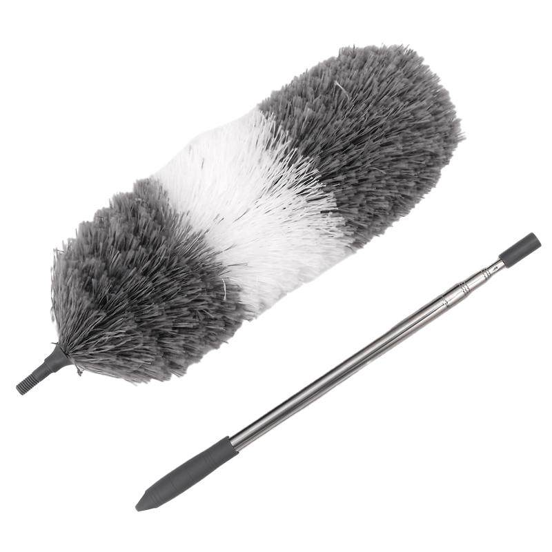 LC LICTOP 9 Ft Retractable Duster Kit - 4-Piece Set, Extendable Handle, Microfiber & Chenille Heads, Electrostatic - View #13