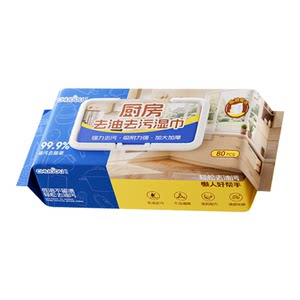 Extra large pack of kitchen cleaning wipes to decontaminate and degrease household range hood powerful degreasing wipes to increase and thicken
