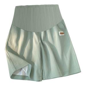Pregnant women ice silk shorts in summer thin exterior wearing loose large size leisure base five -point safety pants pregnant women summer dress