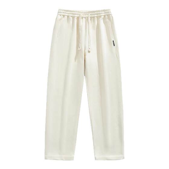 
Men's sweatpants spring, autumn and winter 2026 new style handsome high street straight velvet pants boys' sports casual trousers