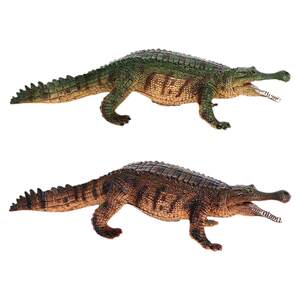Children's cognitive simulation wild crawling animal model Grand Crocodile Emperor Crocodile Plastic solid toy swing gifts
