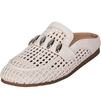 2025 summer new large-size women's shoes 41-43 sandals fashionable and casual extra-large bag-toe slippers comfortable leather shoes