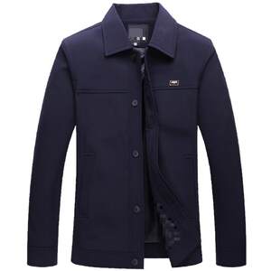 Spring and autumn jacket Middle -aged men's jacket leisure men's thin jacket middle -aged elderly jacket shirt father coat