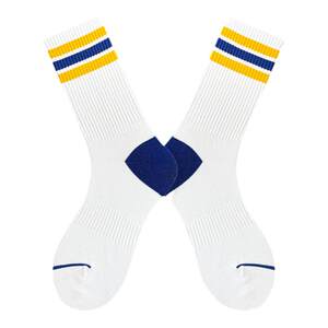 
Shawn Yue Sports Couple European and American Street Three Stripes Spring Autumn Winter Women's Cotton Socks Mid-length Workwear Trendy Socks for Men