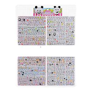 
Cute panda three-dimensional animal bubble stickers for children and girls to reward baby water cups with small nose decorative stickers