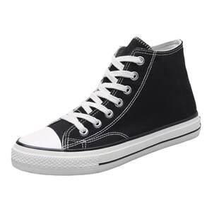 Summer classic high top 1970s canvas shoes breathable men's shoes Korean style trendy versatile black ins women's board shoes trendy