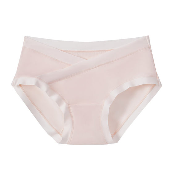 
Scarless Bingsi Modal Maternity Underwear for Women's Summer Thin Antibacterial Pure Cotton Low-waisted Pregnancy Brief Shorts