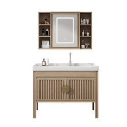 Space aluminum integrated ceramic basin new Chinese retro