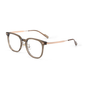 Price professional online glasses matching for myopic women with anti-blue light and anti-radiation pure titanium frame cold tea for men