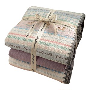 
Class A double-layer gauze four-piece set pure cotton quilt cover quilt bed sheet new student dormitory three-piece set 4