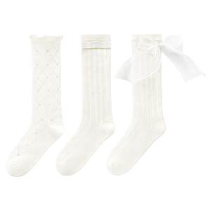
Nido Bear children's long lace socks summer thin cotton socks girls princess socks lace calf baby mid-calf socks