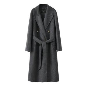 
[Collection Series] 100% Australian wool double-sided wool front shoulder coat tweed suit jacket mid-length women