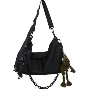 Shoulder Bag Men's Large -capacity Capable Body Bag Machine Fun Fun Japanese Working Bags Tide Crowded Cross Backpack Men's Postslash Bag