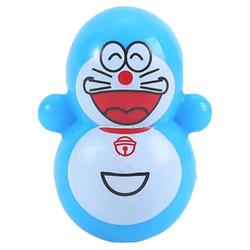 Blue Fatty Tumbler Internet Celebrity Toy Baby Children Doraemon Jingle Bell Cat Small Ornaments Mini Decompression Toys