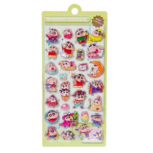 
Children's 3D three-dimensional relief water stickers cartoon cute crayon Shin-chan small pattern boys and girls diy decorative toy stickers