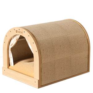 
Cat nest, universal cat scratching board for all seasons, solid wood sisal, play and sleep integrated sleeping nest, no crumbs, extra large cat scratching nest