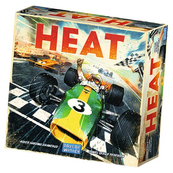 Genuine and fun board game Heat, a popular adult leisure and entertainment multiplayer party game in English