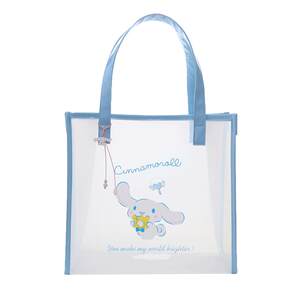 
Shangying @ Yugui Dog Transparent Hand-Headed Gift Bag Women's One-Shoulder Handbag Waterproof Swimming Bag Beach Jelly Bag