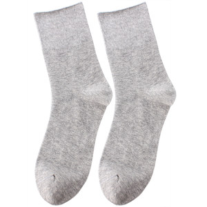 
Men's loose socks for the elderly in spring and summer wide loose socks without marks in the middle tube swollen and fat feet solid color men's cotton socks
