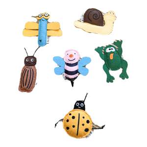 Tali, Miles insect series cat mint ringing toys, biting grinding grinding teeth cute cockroach ladybug dragonflies