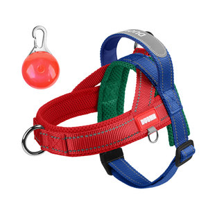 
Pet saddle chest and back reflective explosion-proof puppy harness outdoor dog leash color matching dog rope summer hot style