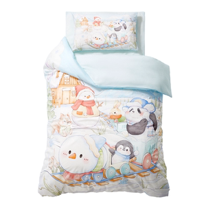 
Kindergarten three-piece quilt set for children, pure cotton type A quilt cover, six-piece set of sheets