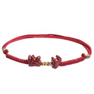 Putuo Mountain 2026 Horse Native Year Tai Sui Anklets Women Male Rat Cat Rabbit Chicken Red Rope Amulet Mascot Official