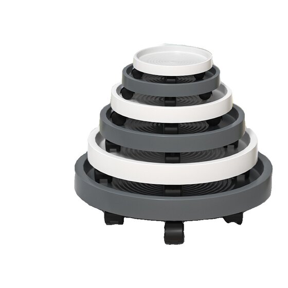 
Flower pot tray with wheels movable base roller universal wheel bottom support water chassis plastic thick pulley pot plant