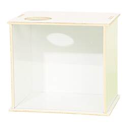 Hamster Golden Bear Wooden Acrylic Digging Box Bathroom