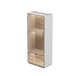 Wall-mounted tissue box without punching large storage rack