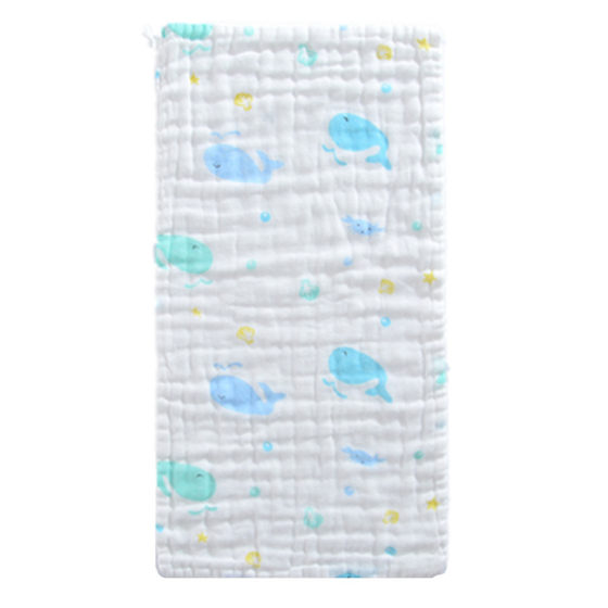 
Baby towel newborn super soft face wash pure cotton six-layer gauze wipe face bath rectangular baby saliva towel full cotton