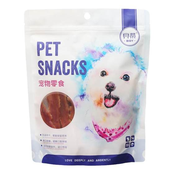 Dog snack duck breasts 400g pet duck meat chicken chest dried
