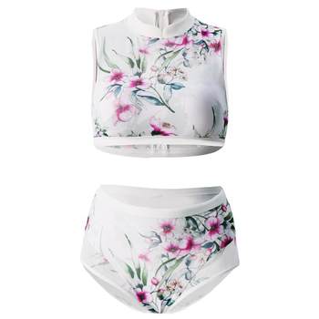 BEQueen series split swimsuit women's high waist makes them look thin
