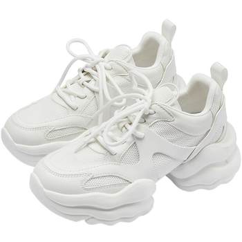 73hours White Deer Casual Thick Sole Daddy Shoes