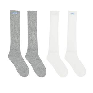 
LOGICAT pile socks, versatile sweat-absorbent breathable socks for men and women 2026 new summer thin white medium socks