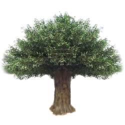 Artificial interior decoration hotel lobby custom simulation tree