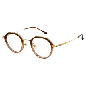 High degree myopia glasses frame female ultra-light can be equipped with degree female small face wide-brimmed pure titanium polygonal small glasses frame
