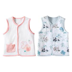 Kechao baby vest spring and autumn winter style wear baby vest for children for women, boys, pure cotton newborn horse clip
