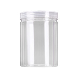 Plastic transparent large-mouth sealed jars for grains