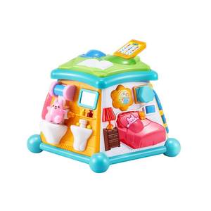 Aobei Curiosity Hall Busy Board Hexahedral Toys Infant and Toddlers Education Early Education Polyhedral Early Education Treasure Box