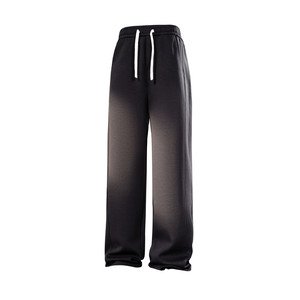 Willow crotch pants men's new straight-leg sports pants trousers men's fat plus fat plus large size men's casual pants