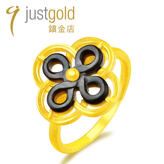 justgold鎮金店喜如意黄金足金戒指1727381Y