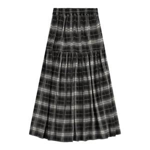 
CryingCenter College Classic plaid long skirt Crying Center