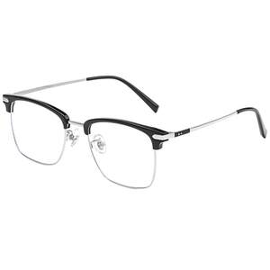 
Ultra-light pure titanium half-frame myopia glasses for men, which can be equipped with prescription anti-blue light, anti-radiation, handsome and elegant eye frames