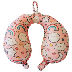 Children's space memory foam double-layer neck pillow from 1 to 10 years old