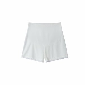 
Maternity safety pants for women, summer, thin, comfortable, ice silk, high-waisted shorts, anti-exposure, loose, large size leggings with skirt
