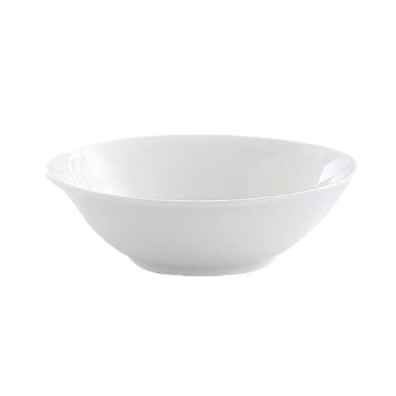 
Dou bowl ceramic noodle bowl pure white soup noodle bowl serving bowl salad bowl hotel table bowl high temperature resistant anti-scalding bowl