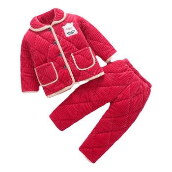 Three-layer thickened quilted pajamas that are windproof and warm in winter