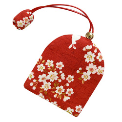 Handmade Fabric Key Bag Pull-type Drawstring Home Lock Key Protection Cover Cute Girl Pendant Creative Gift
