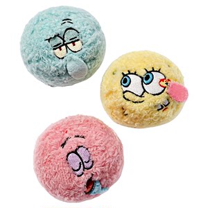 
Hoopet SpongeBob SquarePants co-branded cat toy plush bell spherical sounding pet dog doll